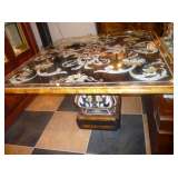 Antique Marble Inlaid Table