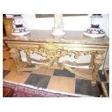 Antique Ormalu Marble Top Table