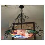 Antique Hand-Painted Candelier