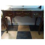 Antique Leather Top Desk