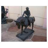 Bronze Rider on Horse