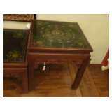 Antique Inlaid Chinese 3-pc Table Set