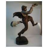 Signed Bronze Norman Rockwell Figure
