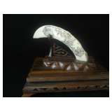 Hippo Ivory Tusk Carving- 9 1/2" Tall