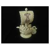 Ivory Gods on Boat - 6" tall 4.5" wide