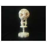 Ivory Concentric Ball - 6 1/4" Tall