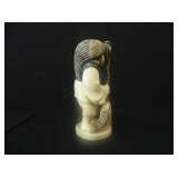 Ivory Japanese Fisherman - 4 1/4" Tall