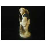 Ivory Japanese Fisherman - 4 1/4" Tall