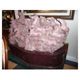 Rose Quartz Horses on Base