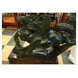 Black Jade Two Horses Running