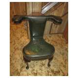 Very unique English Queen Anne style Gentlemans Dressing Chair