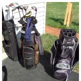 3 nice golf bags