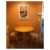 oak drop-leaf set-like new