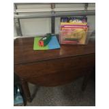 antique drop leaf oval table