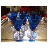 Set 8 Cobalt Cordials