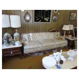 Bassett French sofa and tables