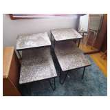 Vtg Terrazzo end tables