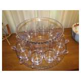 Imperial Candlewick punch set