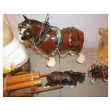 Lg ceramic Clydesdale figurine