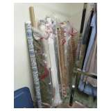 bolts of upholstery fabric