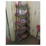 Antique walnut Victorian What-Not shelf