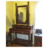 Rare Empire Dressing Table w/ mirror c.1830