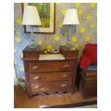 Walnut Victorian dresser