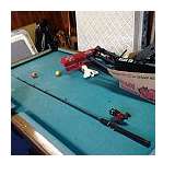 Slate top pool table