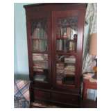Antique gothic bookcase