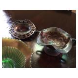 Carnival glass by Northwood and Fenton