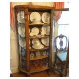 Antique Bowfront China Cabinet