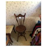 Antique Piano Stool Chair