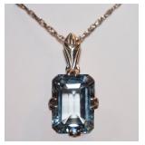 Aquamarine and Sterling