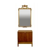 Uttermost Mirror Mid Century Record Cabinet