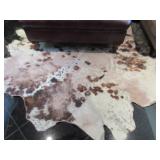 Cow hide area rug