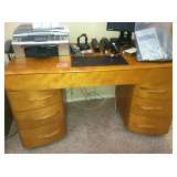 1950'S HEYWOOD WAKEFIELD BLONDE WOOD DESK