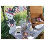 BREAD BOX & DECORATOR ITEMS