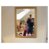 GOLD BEVELED GLASS MIRROR