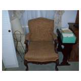 VINTAGE CHAIR W WOOD TRIM