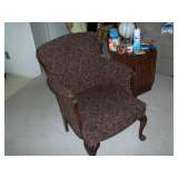 VINTAGE CHAIR W WOOD TRIM