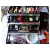 TACKLE BOX W OLD LURES