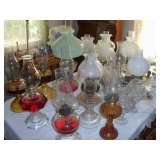 LOTS OF OIL LAMPS