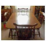 MAPLE TABLE & 4 CHAIRS