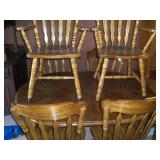OAK TABLE W 6 CHAIRS