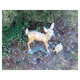 SMALL CENET FAWN & TURTLE