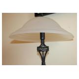 21" Black Lamp with Frosted Shade - $22.00