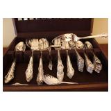 12 Place International Silverplate Flatware Set plus Extras