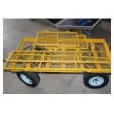 Yellow Metal Yard Cart 