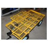 Yellow Metal Yard Cart 