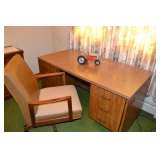 midcentury desk and chair